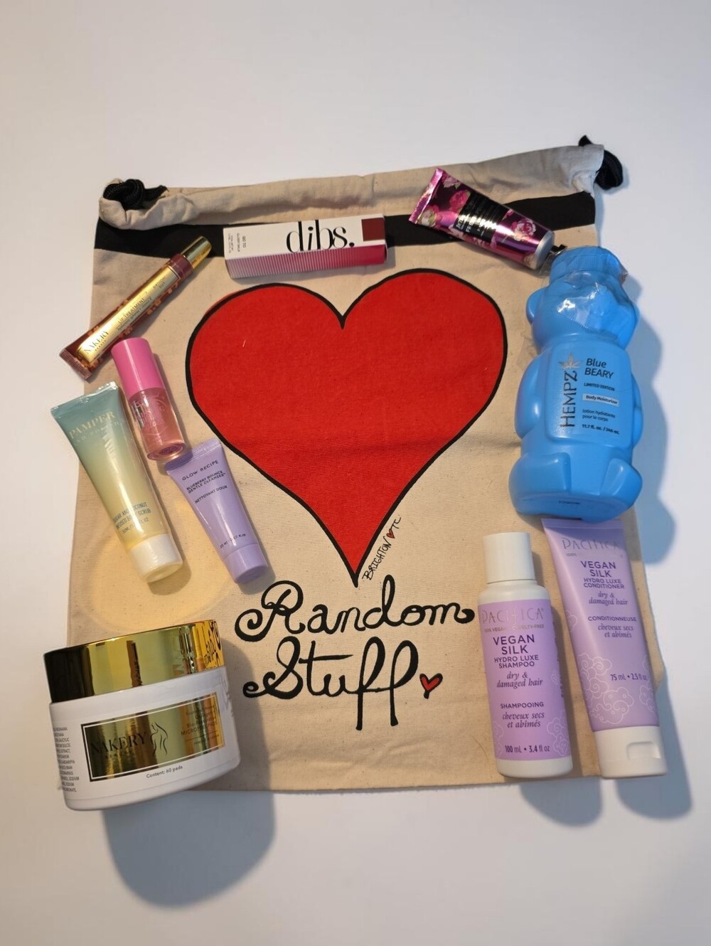 Brighton Random Stuff Canvas Tote With Beauty Bundle